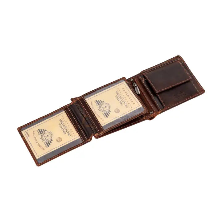 Greenwood Leather RFID Harvey Wallet - Sandal