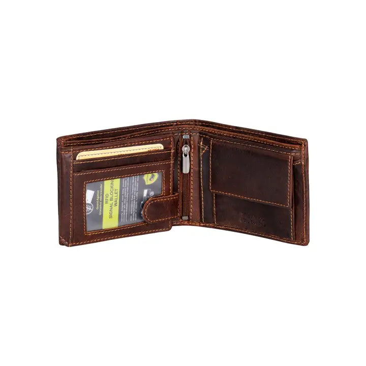 Greenwood Leather RFID Harvey Wallet - Sandal