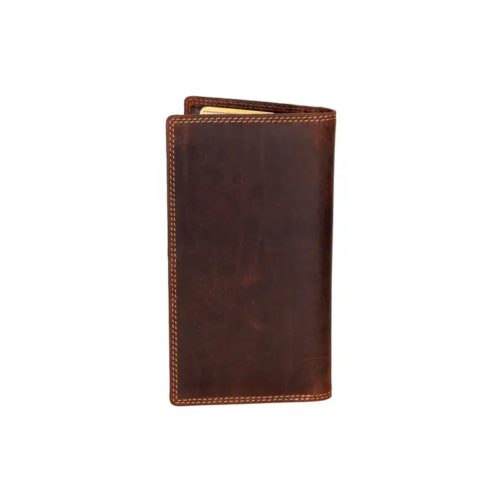 Greenwood Leather RFID Monika Ridge Wallet - Sandal