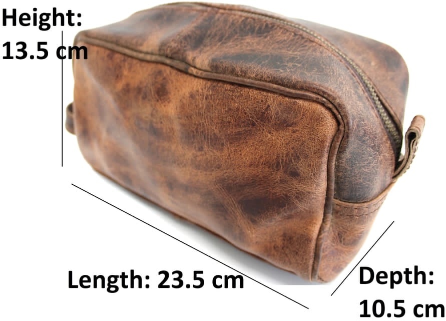 The Long Haul Leather Toiletry Bag