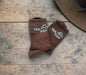 "Yee Haw" socks, brown