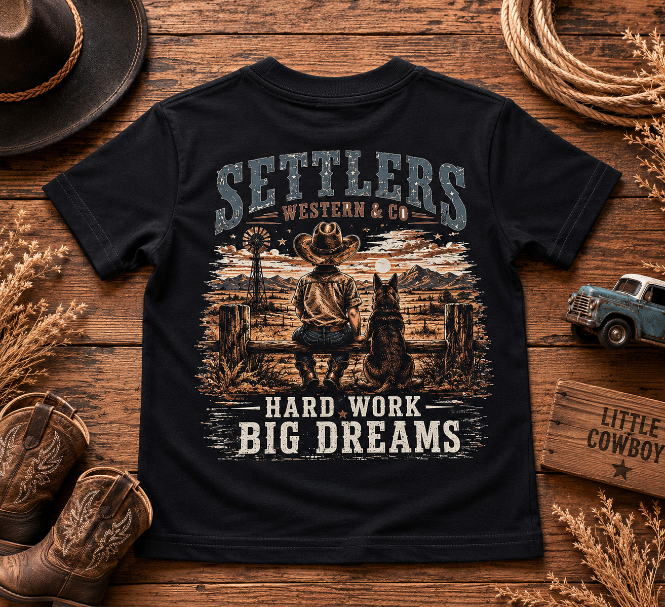 "Hard Work, Big Dreams" tee, additional view
