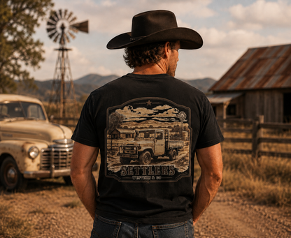 Homestead Ute men's country graphic tee, front print