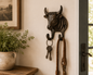 The Longhorn Double Hook, rustic wall hook, country decor