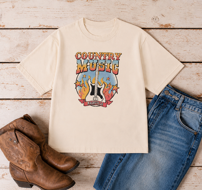 Nashville country music tee, additional view