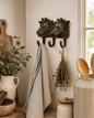 The Homestead Triple Hook, rustic three-pronged wall hook