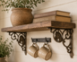The Stallion Shelf Bracket pair, rustic country home hardware