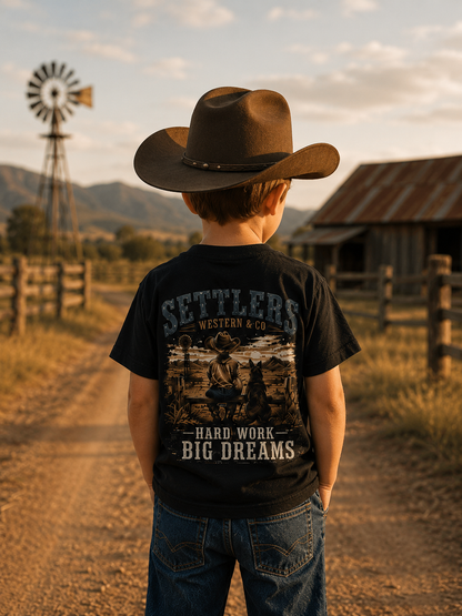 "Hard Work, Big Dreams" country graphic tee