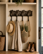 The Homestead Rack, rustic wall-mounted storage rack