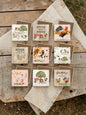 "Farmyard Friends" coaster set, country kitchen decor