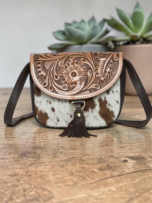 "Hairon Haiti" Small Leather Bag