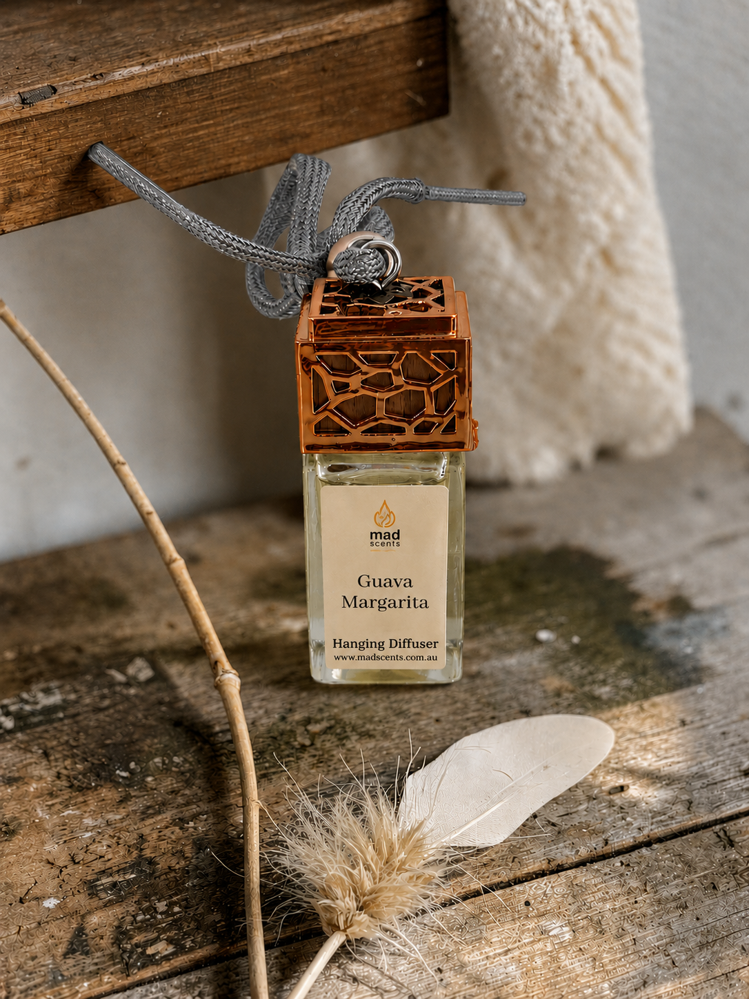 Rustic car diffuser in Guava Margarita scent