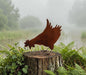 Mabel's Morning pecking hen figurine, country garden decor