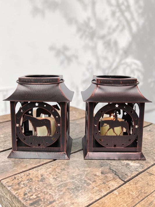 "Lantern Lights" Rustic Horse Lanterns