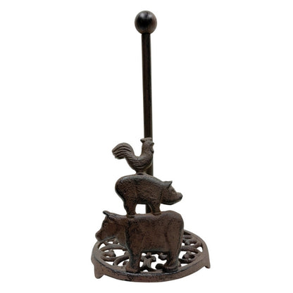 The Farmyard Roll Stand, close-up detail view