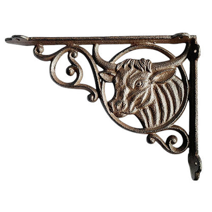 The Stockyard Shelf Brackets, close-up mounted on shelf