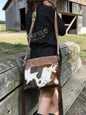 "Pasto" medium brown leather sling bag