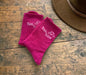 "Yee Haw" sock, hot pink