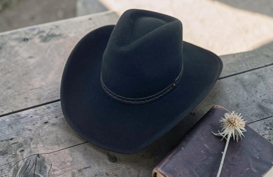Jacaru Mustang Wool Felt Hat - Black