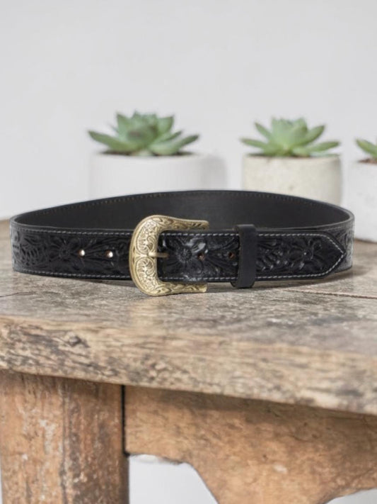 "Black Canyon" Leather Belt