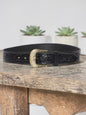 "Black Canyon" black leather belt