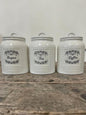 "Country Cottage" canister set, country kitchen storage