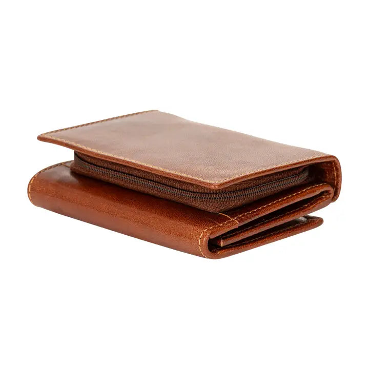 Greenwood Leather RFID Harvest Wallet - Camel
