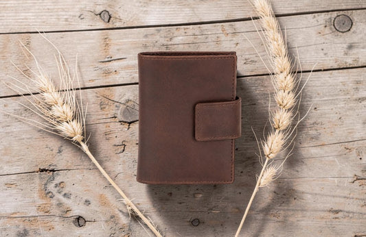 Greenwood Leather RFID Mercer Pop Up Wallet - Brown
