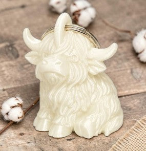 3D Printed Highland Cow Keyring